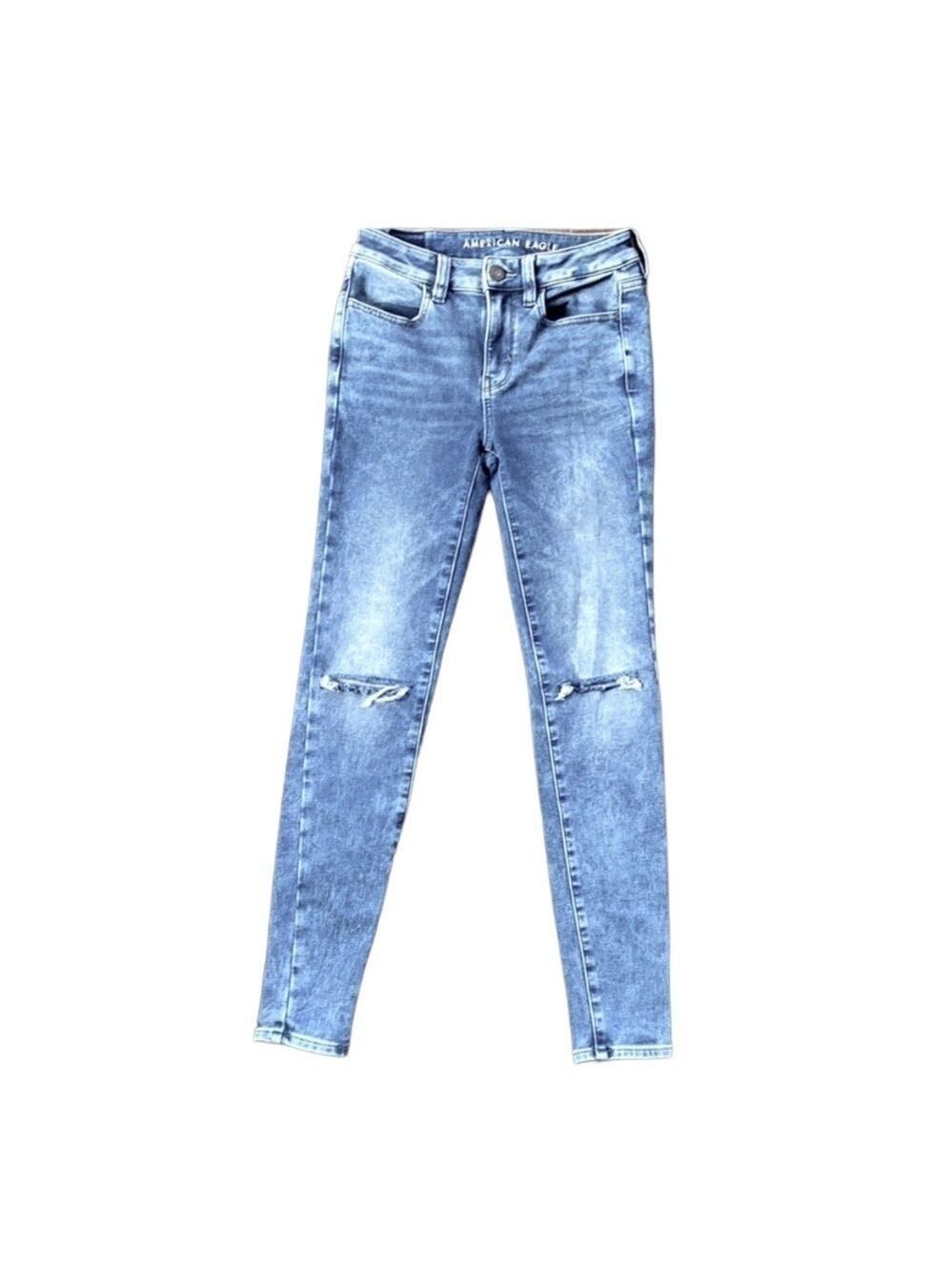 American Eagle Hi Rise Dark Denim Jeggings Size 2